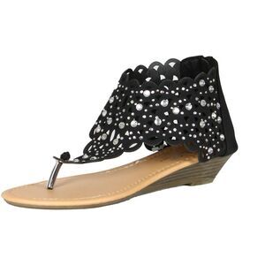 Luo Luo Bella Black Womens sandals 5.5 NEW